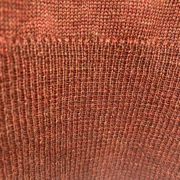 Lord & Taylor Merino Wool Turtleneck Size XL Rust Brown Vintage EUC Unisex - Picture 11 of 16